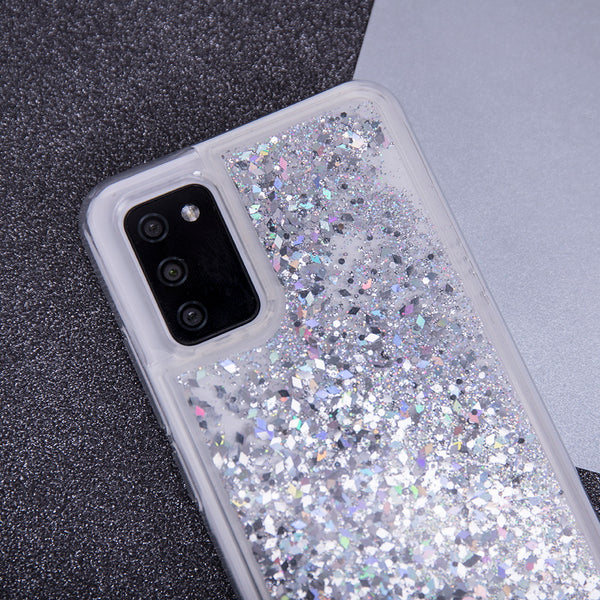 Liquid Sparkle TPU case for Samsung Galaxy A40 silver