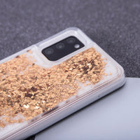 Liquid Sparkle TPU case for Samsung Galaxy S21 Plus gold