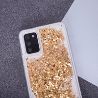 Liquid Sparkle TPU case for Samsung Galaxy A22 4G gold