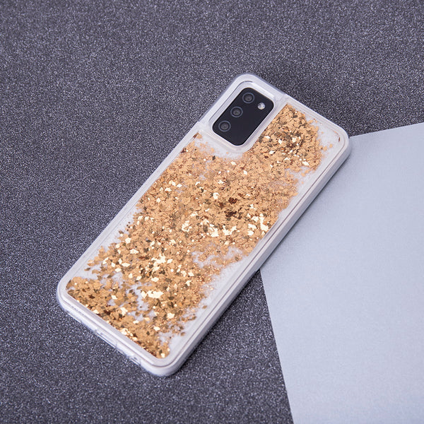 Liquid Sparkle TPU case for Samsung Galaxy A21s gold