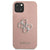 Guess case for iPhone 13 Mini 5,4&quot; GUHCP13SSA4GSPI pink hard case Saffiano 4G Metal Logo