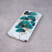 Gold Glam case for iPhone 12 Mini 5,4&quot; leaves