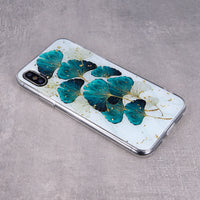 Gold Glam case for iPhone 13 Mini 5,4&quot; leaves