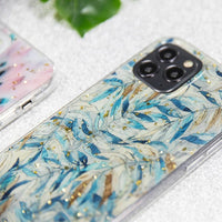 Gold Glam case for Samsung Galaxy A22 4G Boho Leaves