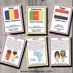 Countries Flash Cards - Africa