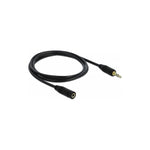 Audio Jack Cable (3.5mm) DELOCK 83764 Black