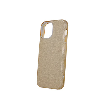 Glitter 3in1 case for iPhone 13 Mini 5,4&quot; gold