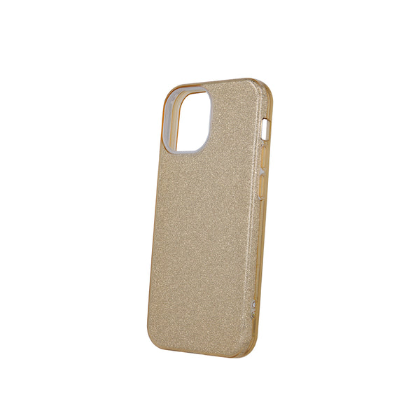 Glitter 3in1 case for iPhone 13 Mini 5,4&quot; gold