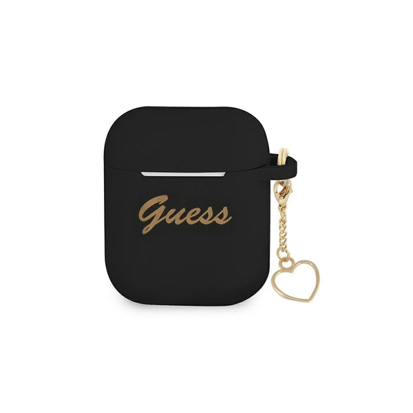 Guess case for Airpods 3 GUA3LSCHSK black Silicone Heart Charm