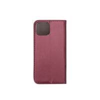 Smart Magnetic case for iPhone 13 Mini 5,4&quot; burgundy