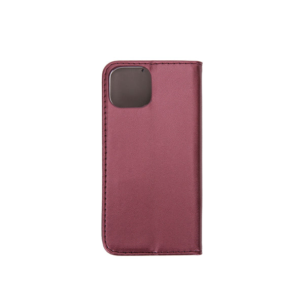 Smart Magnetic case for iPhone 13 Mini 5,4&quot; burgundy