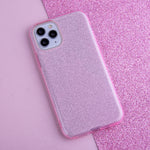 Glitter 3in1 case for iPhone X / XS pink