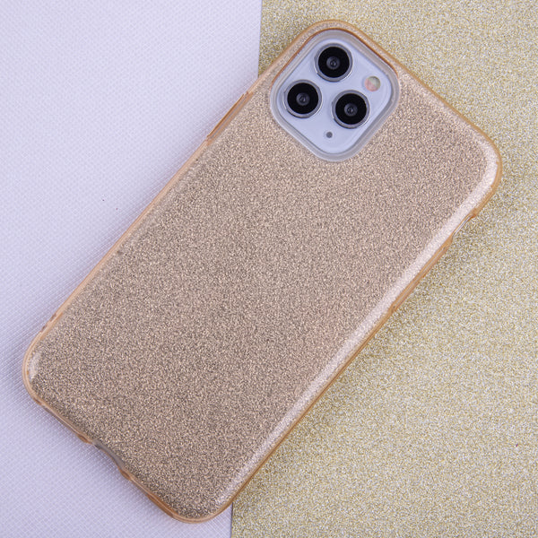 Glitter 3in1 case for iPhone 13 Mini 5,4&quot; gold