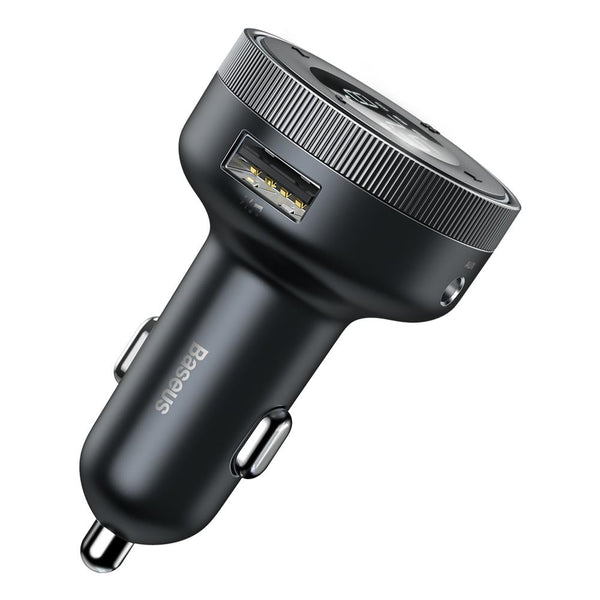 Baseus transmiter FM Enjoy Bluetooth MP3 car charger black