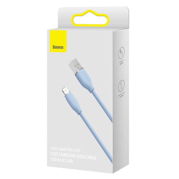 Baseus cable Jelly Liquid USB - Lightning 1,2 m 2,4A blue