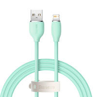 Baseus cable Jelly Liquid USB - Lightning 1,2 m 2,4A green