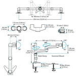 Screen Table Support Startech ARMDUAL