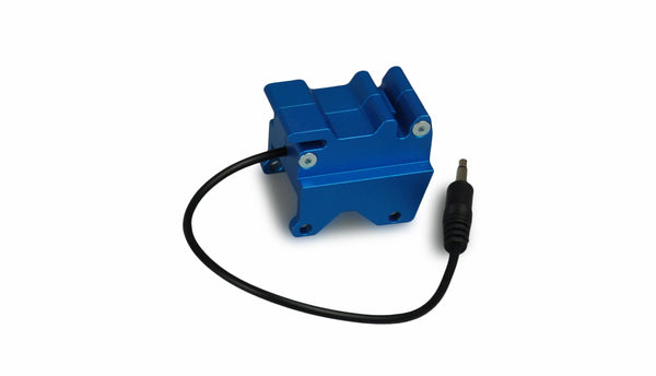 Electronic quick change system for excavators 1:14 CNC aluminum, blue