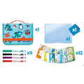 Drawing Set Maped Travel Board 18 Pieces