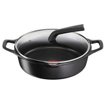 Casserole with lid Tefal E2497244 Black Ø 28 cm