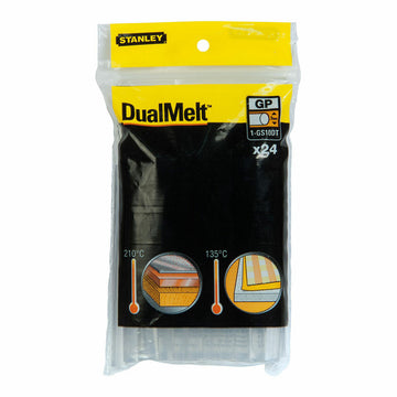 Hot melt glue  sticks Stanley Dual Melt 1-GS10DT Ø 7 x 100 mm (24 Units)