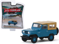 1968 Nissan Patrol Mt. Fuji Blue with Brown Top \"All Terrain\" Series 9 1/64 Diecast Model Car by Greenlight