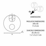 Verrouillage des clés Master Lock M40EURT (2 Unités)