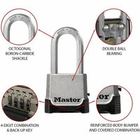 Combination padlock Master Lock M176EURDLH 56 mm Steel