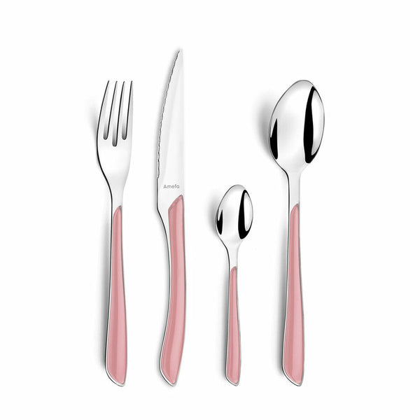 Cutlery Amefa Eclat Pink Metal (24 pcs)