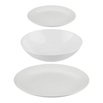 Assietes Secret de Gourmet Céramique Blanc 18 Pièces