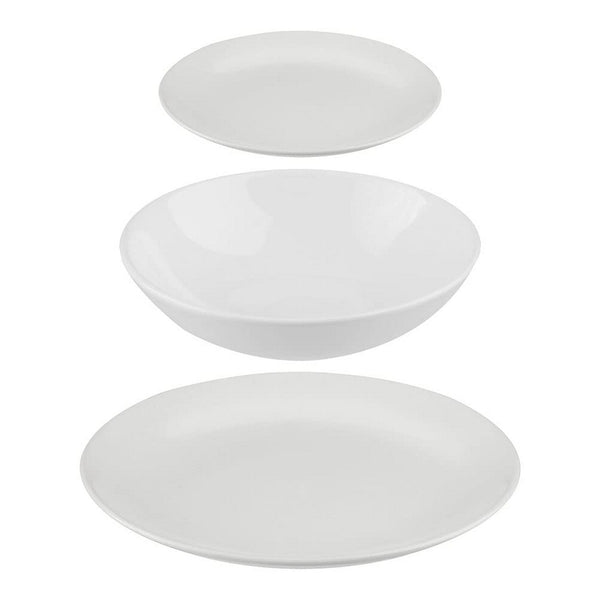 Tableware Secret de Gourmet Ceramic White 18 Pieces