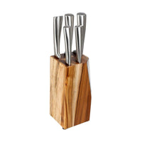 Set of Knives with Wooden Base 5five