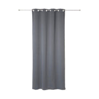 Curtains Atmosphera Opaque Grey Polyester 2 Units (135 x 240 cm)