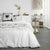 Bedding set TODAY Hearts White 240 x 260 cm