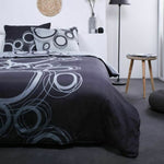 Bedding set TODAY White Circles Grey (240 x 260 cm)