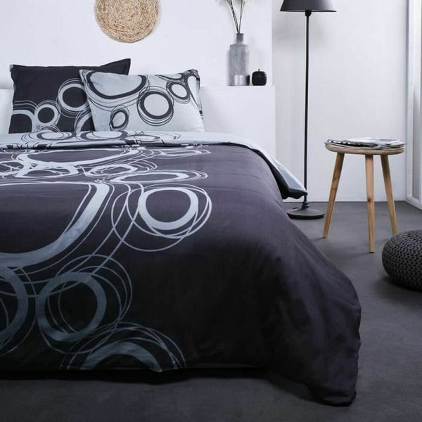 Bedding set TODAY White Circles Grey (240 x 260 cm)