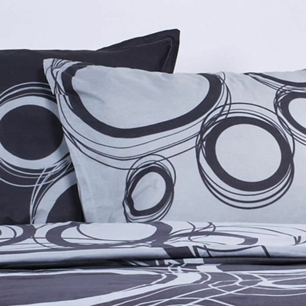 Bedding set TODAY White Circles Grey (240 x 260 cm)