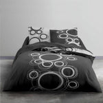 Bedding set TODAY White Circles Grey (240 x 260 cm)