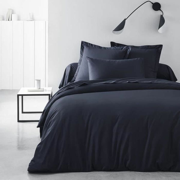 Fitted bottom sheet TODAY Essential Dark blue 140 x 200 cm Navy Blue