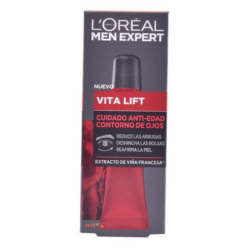 Anti-Ageing Cream for Eye Area Men Expert L'Oreal Make Up (15 ml)