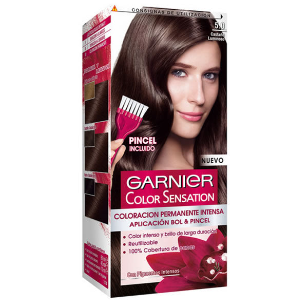 "Garnier Color Sensation 5 Castaño Luminoso "