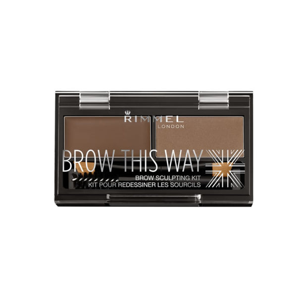 "Rimmel Brow This Way Eyebrow Sculpting Kit 002 Mid Brown"