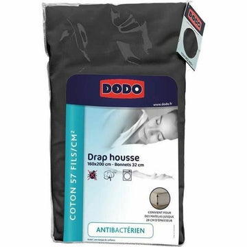 Fitted sheet DODO Anthracite 160 x 200 cm