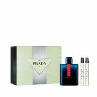 Men's Perfume Set EDT Prada Luna Rossa Ocean 3 Pieces