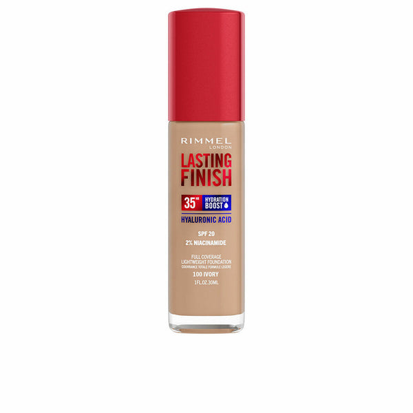 Crème Make-up Base Rimmel London Lasting Finish Nº 100 Ivory Spf 20 30 ml