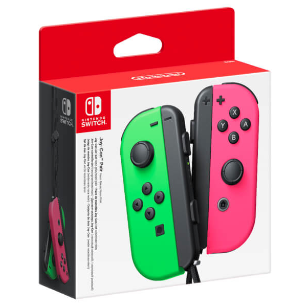 Switch Joy-Con Controller Pair Neon Green / Neon Pink