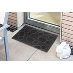 Doormat Pin Mat Black Natural rubber 60 x 40 cm