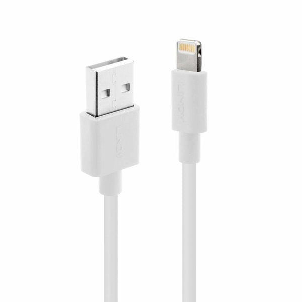 Kabel USB LINDY 31326 Bela 1 m