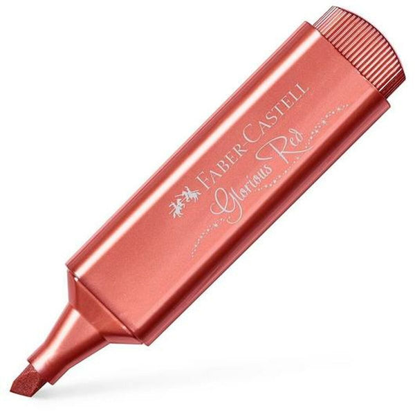 Marker Faber-Castell Textliner 46 metal Red (10Units)