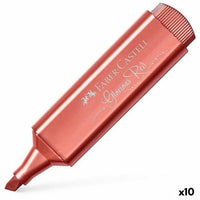 Marker Faber-Castell Textliner 46 metal Red (10Units)